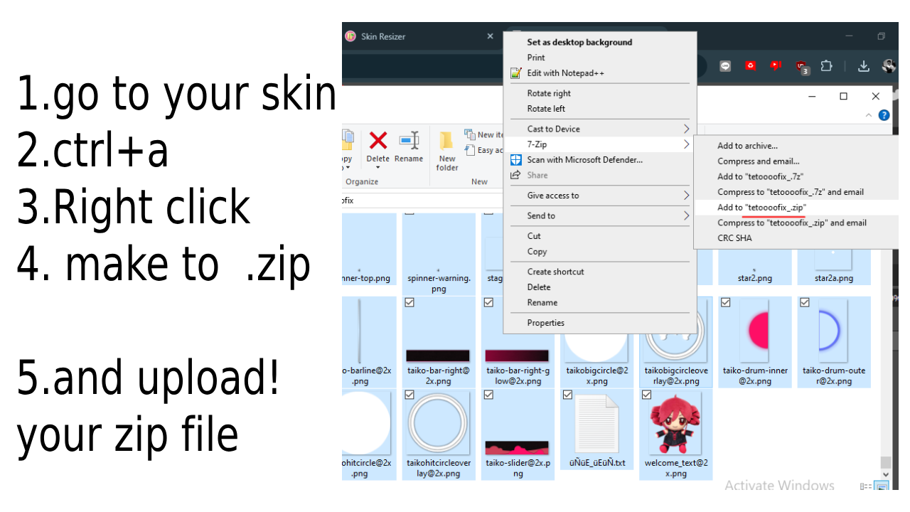 osu! hd skin to sd converter